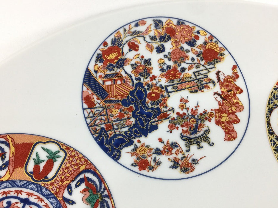 【新作入荷】36cm丸皿　古伊万里丸文　肥前有田焼(j.R)