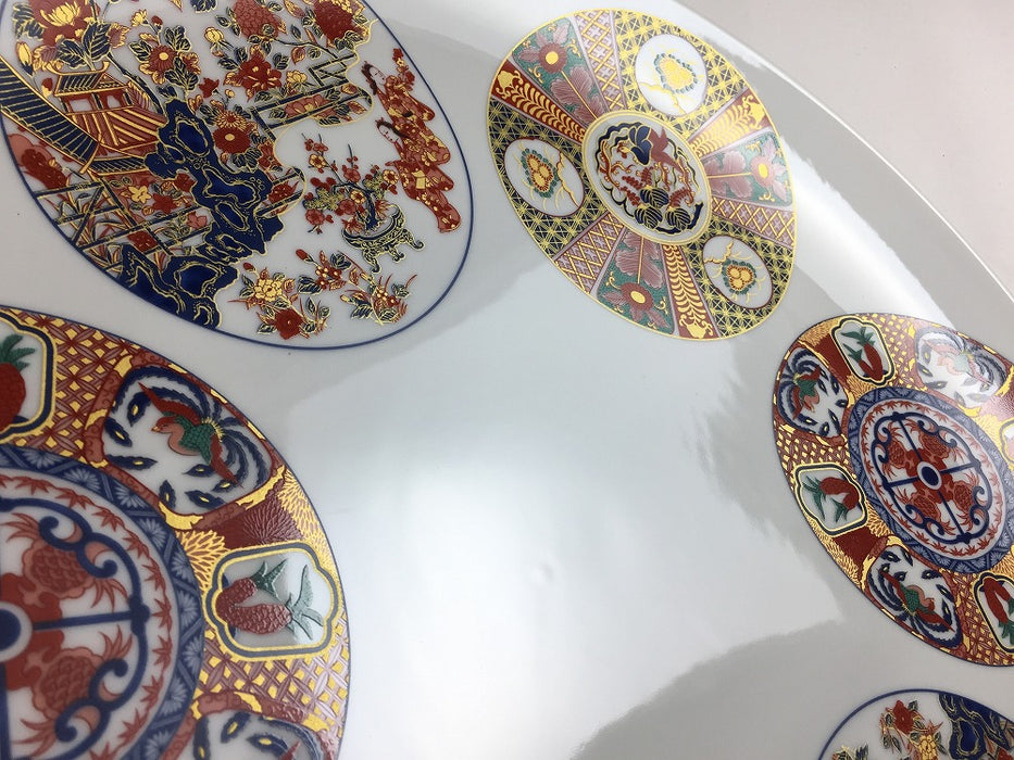 【新作入荷】36cm丸皿　古伊万里丸文　肥前有田焼(j.R)