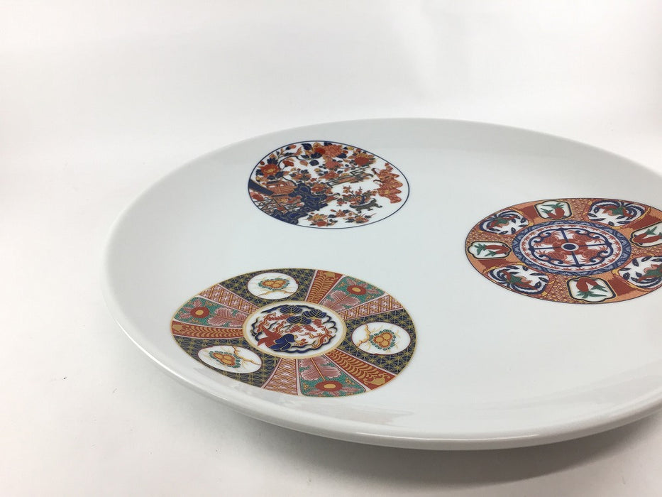 【新作入荷】32cm丸皿　古伊万里丸文　肥前有田焼(j.R)