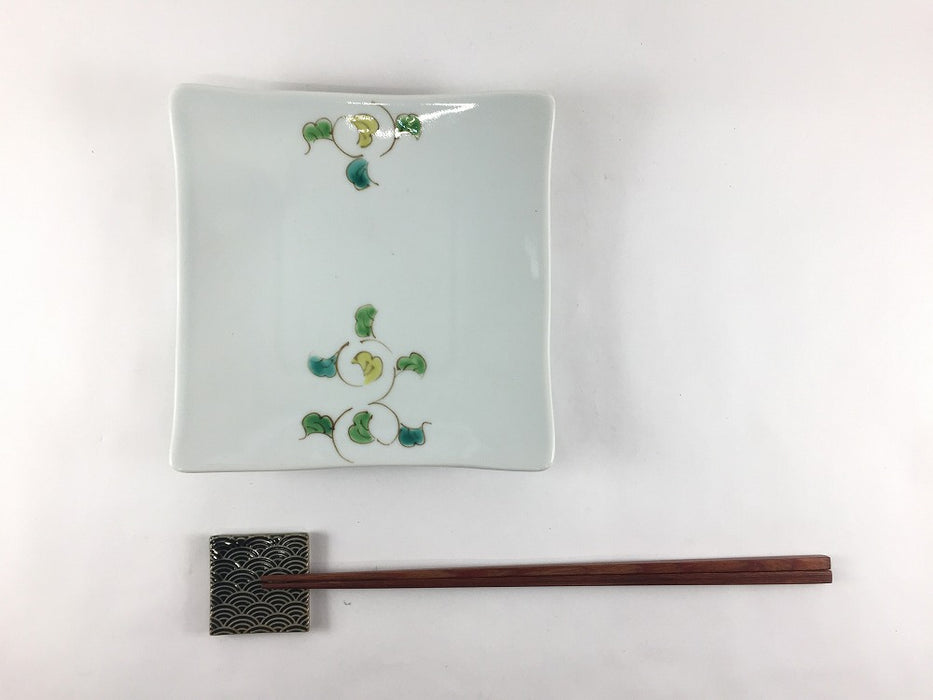 【SALE】色絵唐草角皿　15cm　波佐見焼【訳あり】