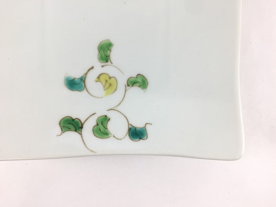 【SALE】色絵唐草角皿　15cm　波佐見焼【訳あり】