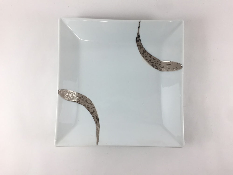 【SALE】プラチナ刷毛額渕5.5寸皿　16cm　有田焼【訳あり】