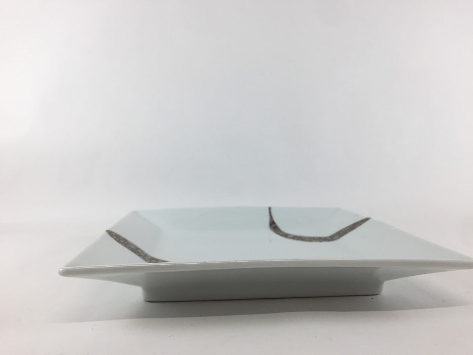 【SALE】プラチナ刷毛額渕5.5寸皿　16cm　有田焼【訳あり】