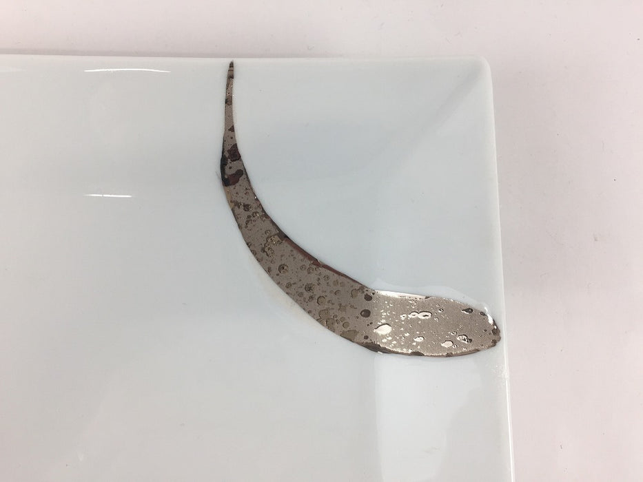 【SALE】プラチナ刷毛額渕5.5寸皿　16cm　有田焼【訳あり】