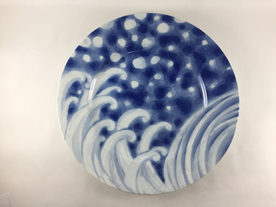 【SALE】染波.31cmプレート　美濃焼【訳あり】