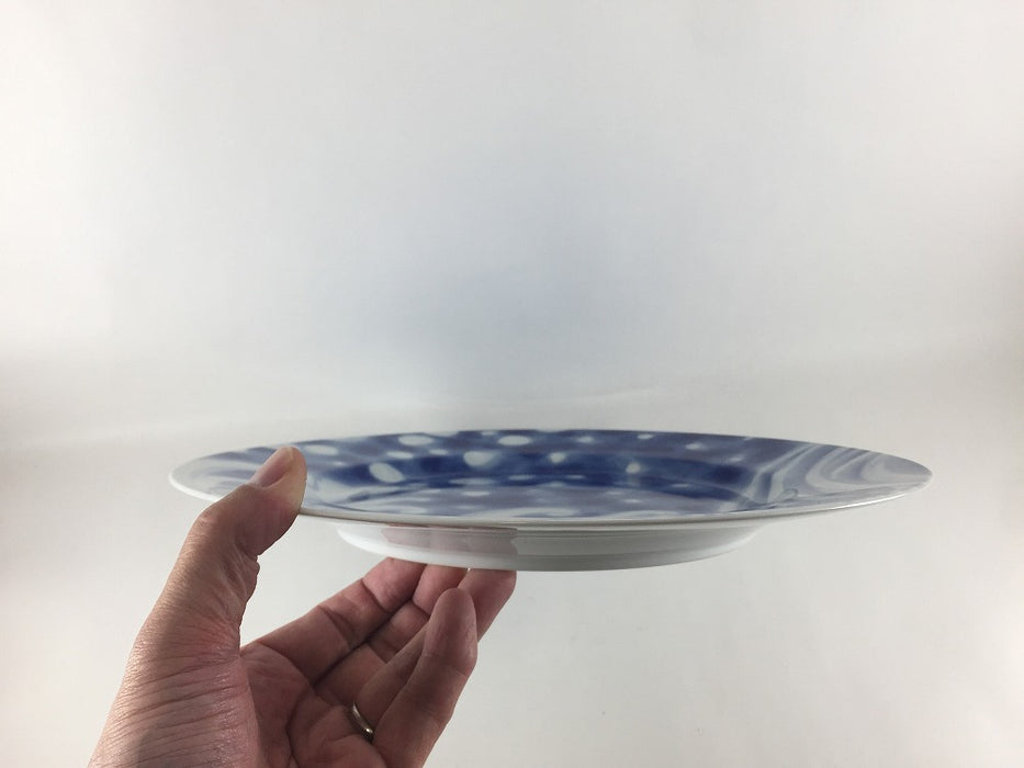 【SALE】染波.31cmプレート　美濃焼【訳あり】