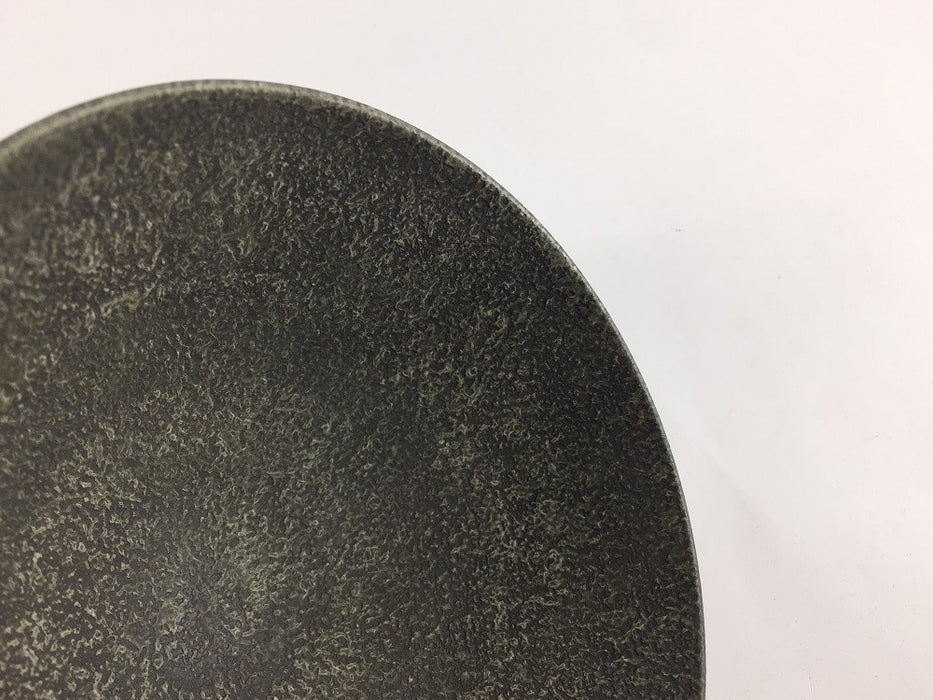 内外梨地炭彩　丸高台飯碗(大)　12cm　有田焼李荘窯　(j.R)