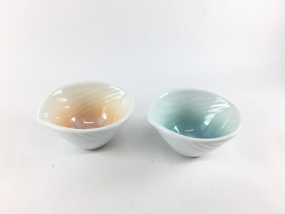 【SALE】葉小小鉢　結晶　(オレンジ/緑)　有田焼