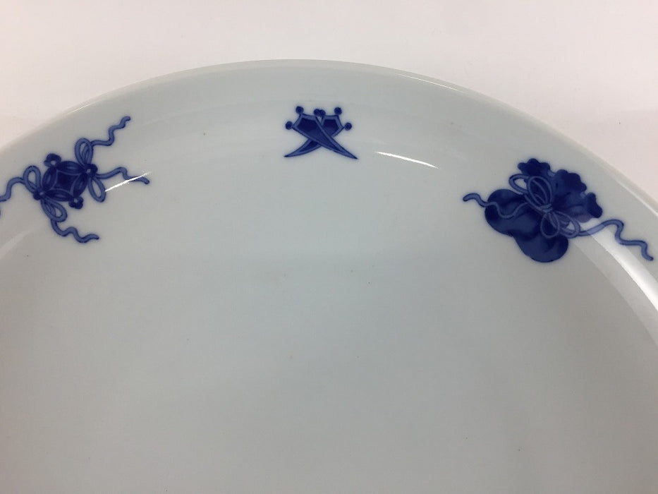 【SALE】245アール皿(染宝尽し)　25cm　波佐見焼【訳あり】