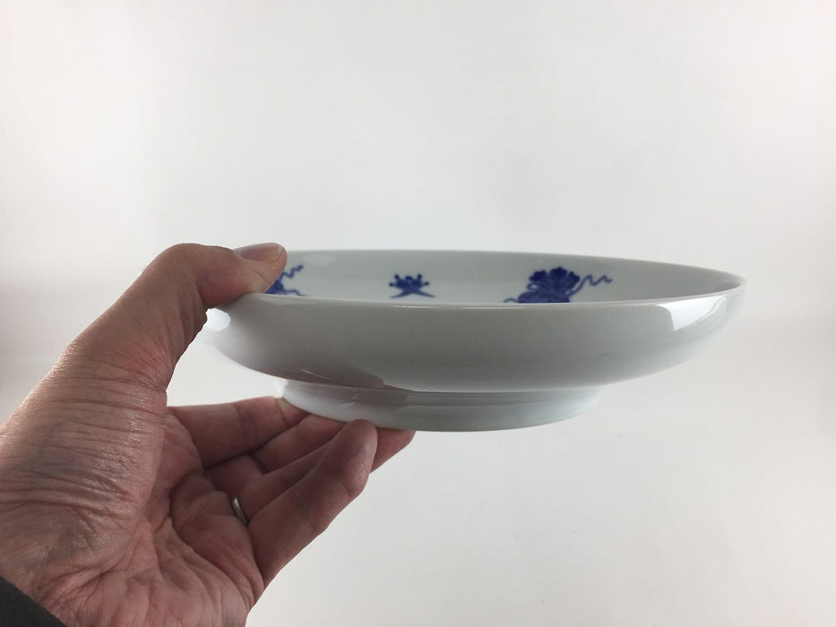 【SALE】245アール皿(染宝尽し)　25cm　波佐見焼【訳あり】