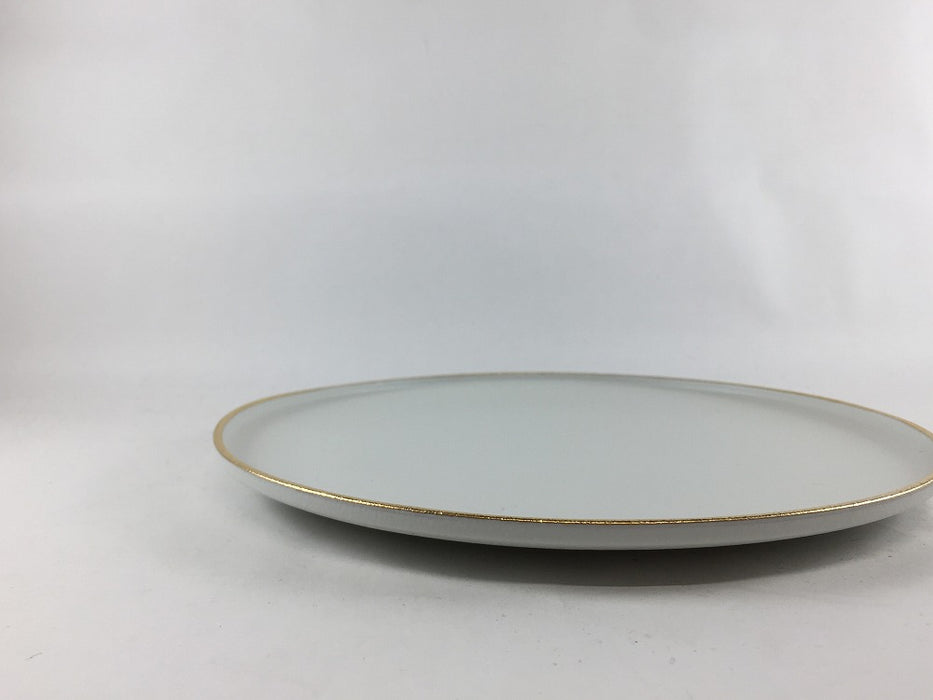 【SALE】frame21cmプレート　練白(A/B)　有田焼【訳あり】