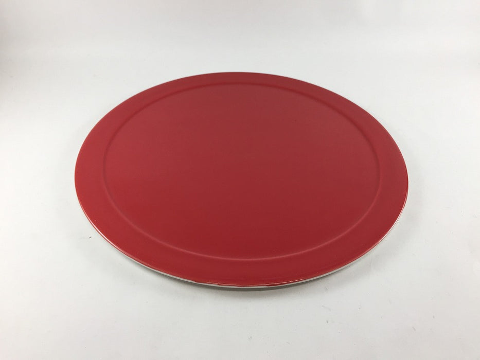 【SALE】26cmフラットプレート　レッド(A/B/C)　波佐見焼【訳あり】