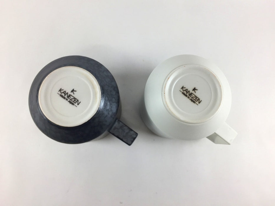 80カットマグ　(ミスト/黒サビ絞りマット)　400cc　有田焼(j.R)