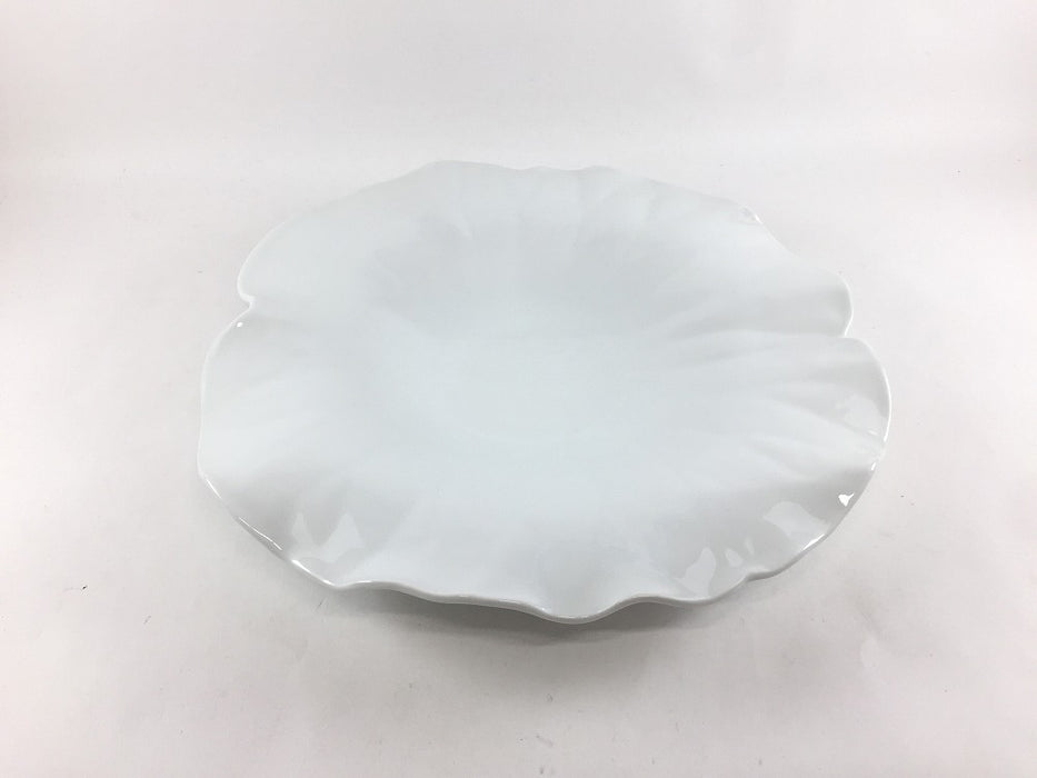 【SALE】(強化)白磁　ロータスプレート(A/B/C)　25cm　有田焼【訳あり】