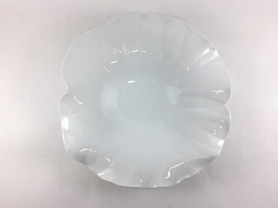 【SALE】(強化)白磁　ロータスプレート(A/B/C)　25cm　有田焼【訳あり】