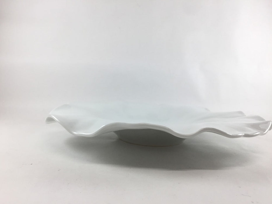 【SALE】(強化)白磁　ロータスプレート(A/B/C)　25cm　有田焼【訳あり】
