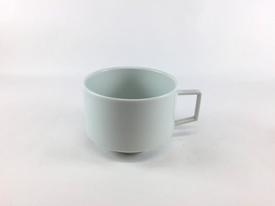 8.0cmコーヒーカップ＆ソーサー　白マット　210cc　有田焼(j.R)