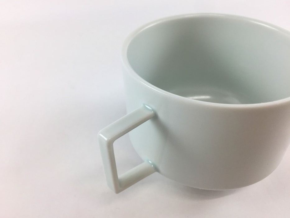 8.0cmコーヒーカップ＆ソーサー　白マット　210cc　有田焼(j.R)