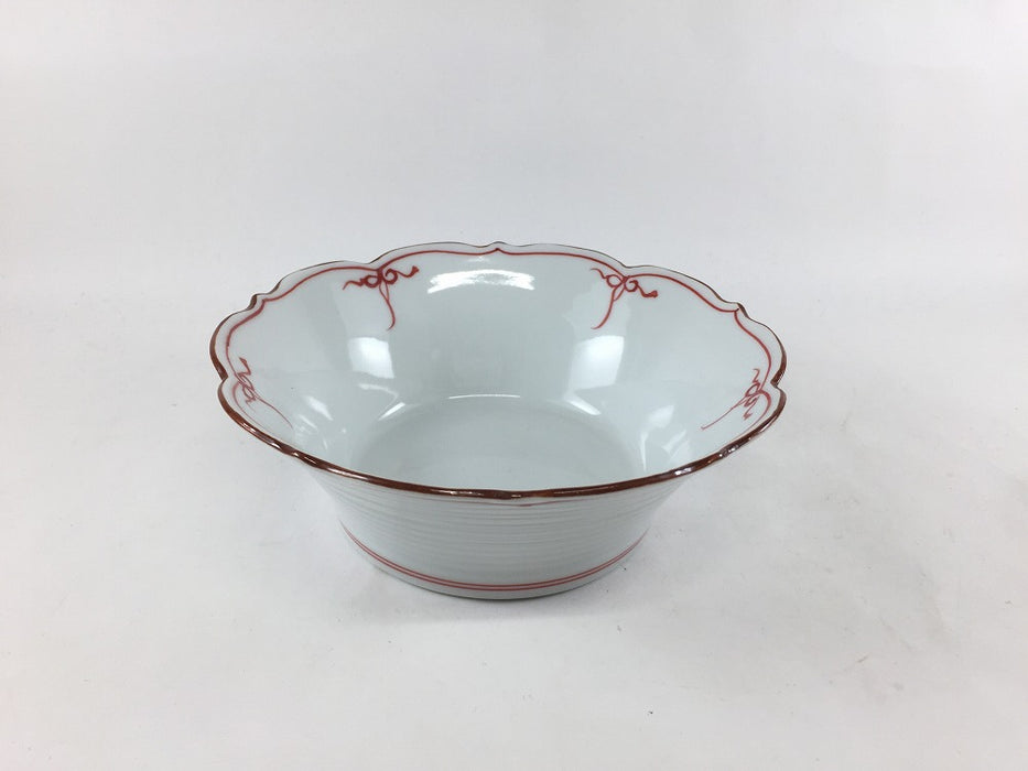 【SALE】15cm桔梗反向　赤瓔珞　波佐見焼【訳あり】