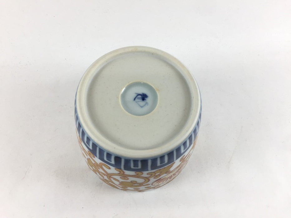 【小鉢/カップ】錦花唐草金襴手　蕎麦猪口大　8.5cm　有田焼李荘窯(j.R)