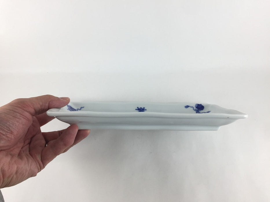 【SALE】245波長皿(染宝尽し)　25cm　波佐見焼【訳あり】