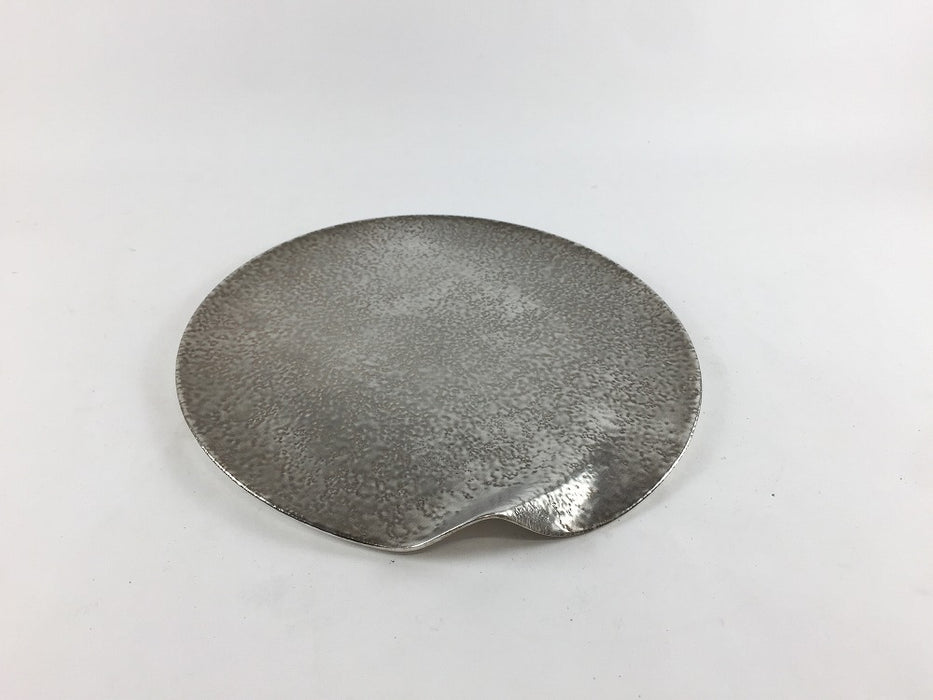 【SALE】本銀彩白吹　φ170片上りプレート　17cm　有田焼【訳あり】