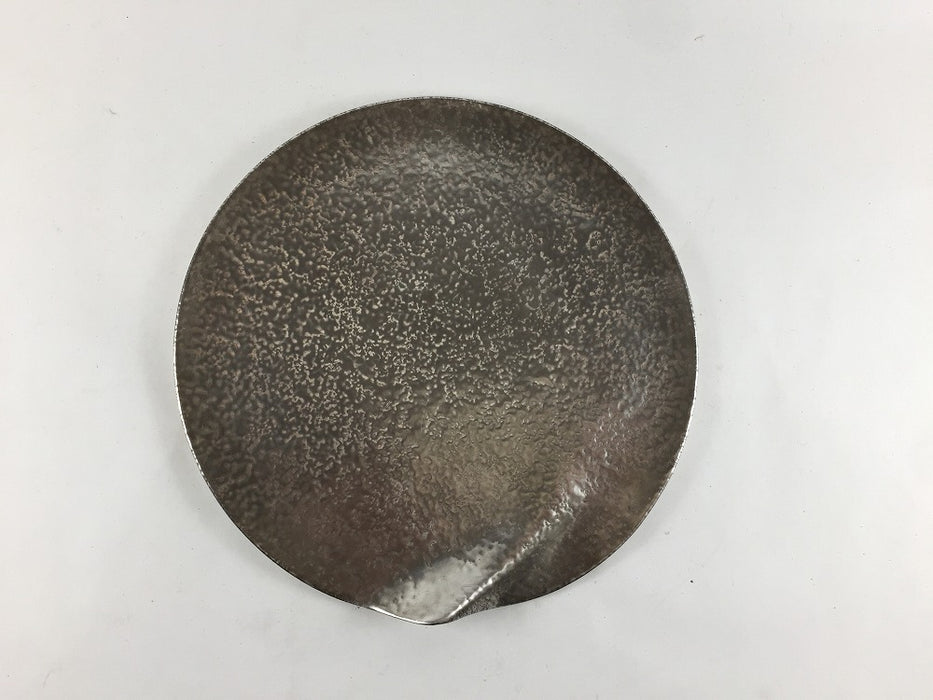 【SALE】本銀彩白吹　φ170片上りプレート　17cm　有田焼【訳あり】