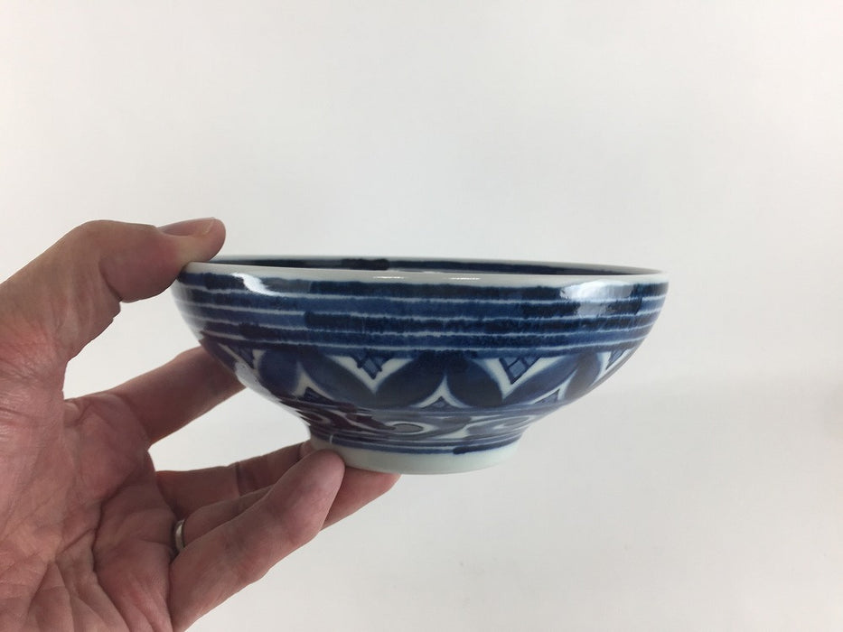 【SALE】150アール鉢(藍文様)　15cm　波佐見焼【訳あり】