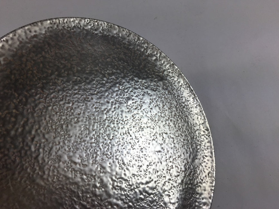 【SALE】本銀彩白吹　φ170片上りプレート　17cm　有田焼【訳あり】
