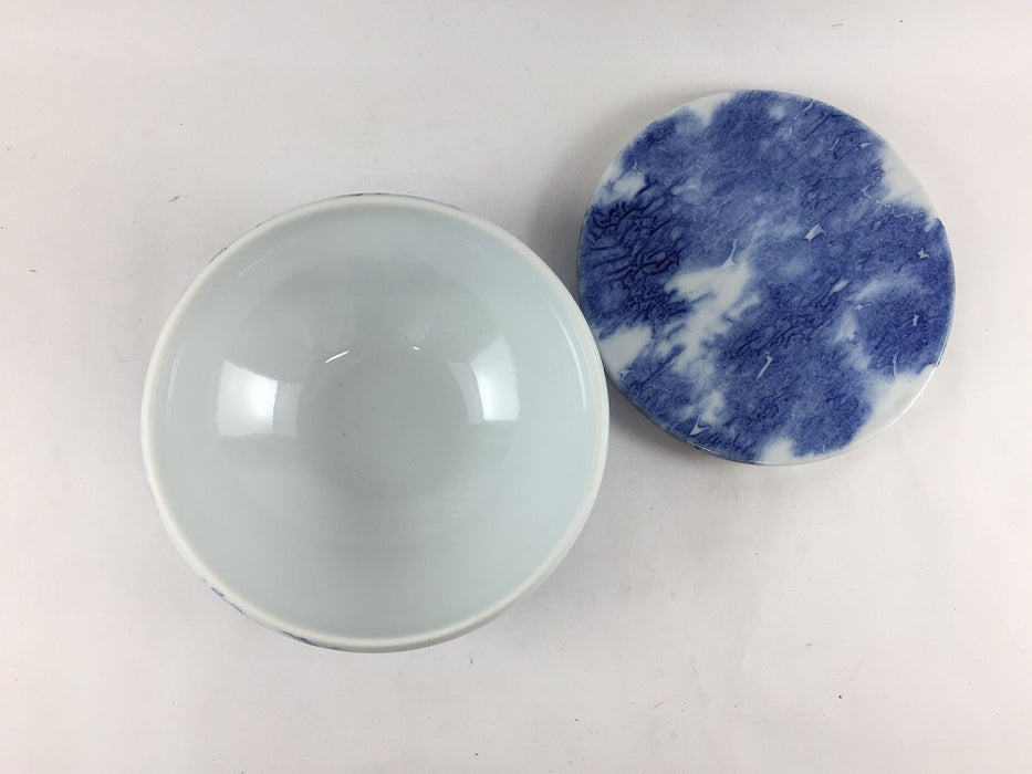 【SALE】呉須垂込　円錐12cm蓋物　有田焼【訳あり】