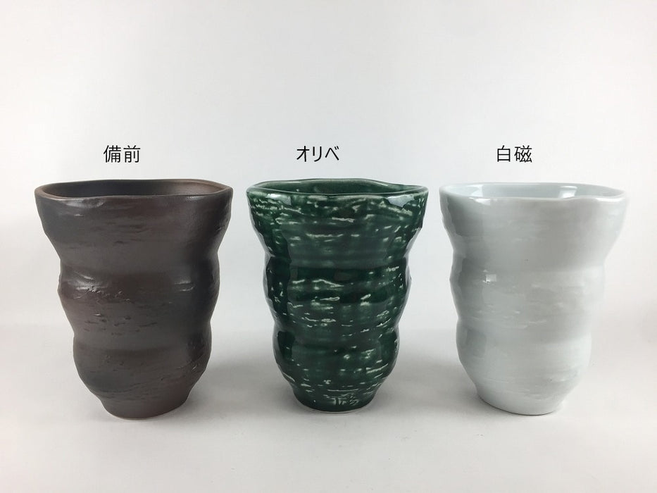 【SALE】360cc焼酎コップ.白磁　9cm　有田焼【訳あり】