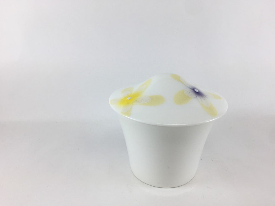 【SALE】山型反蓋物　(リリー紫黄)　12cm　有田焼【訳あり】