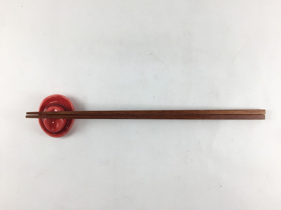 【SALE】ハット箸置き　赤　有田焼 【訳あり】