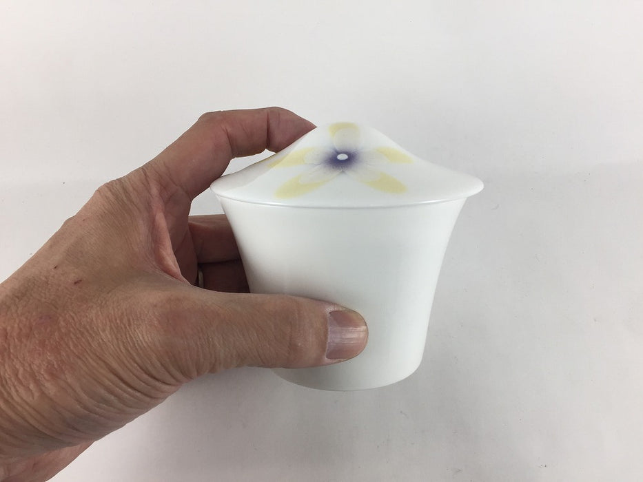 【SALE】山型反蓋物　(リリー紫黄)　12cm　有田焼【訳あり】