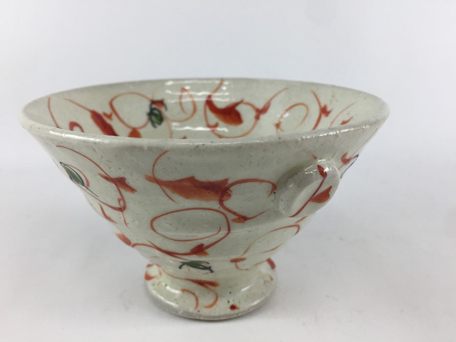 【SALE】赤絵唐草小鉢(手作り)　11cm　波佐見焼【訳あり】