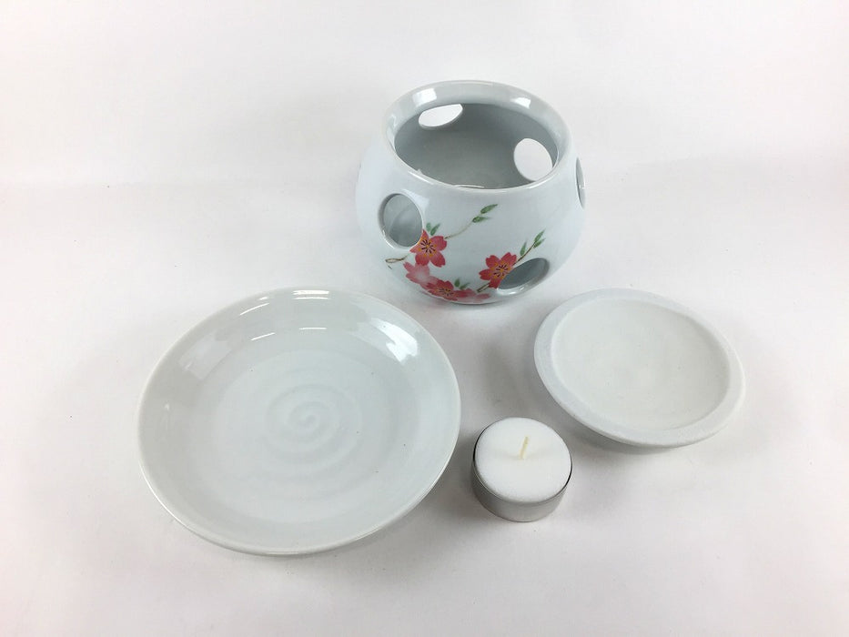 茶香炉　ラベンダー/二条しだれ　(1ケ箱入)　有田焼(j.R)