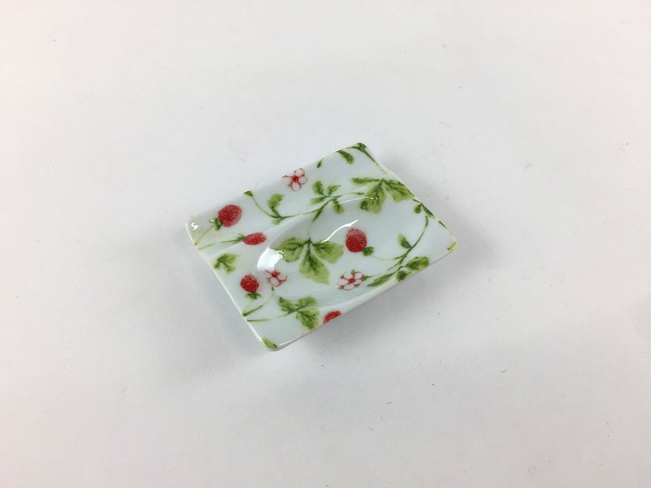 スプーンはしおき　(オレンジ/花いちご/マット水色/うす緑)　有田焼(j.R)