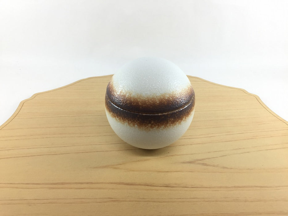 80サークル蓋物　スノールイユ　8cm　有田焼　(j.R)