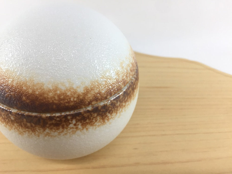 80サークル蓋物　スノールイユ　8cm　有田焼　(j.R)