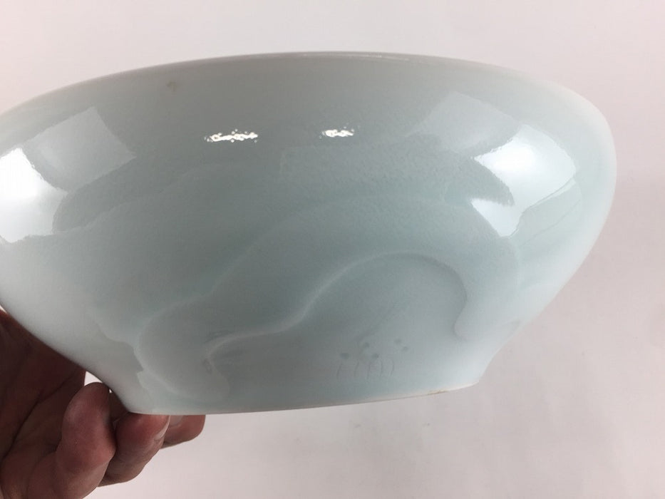 【SALE】花青磁.22cmボウル　有田焼【訳あり】