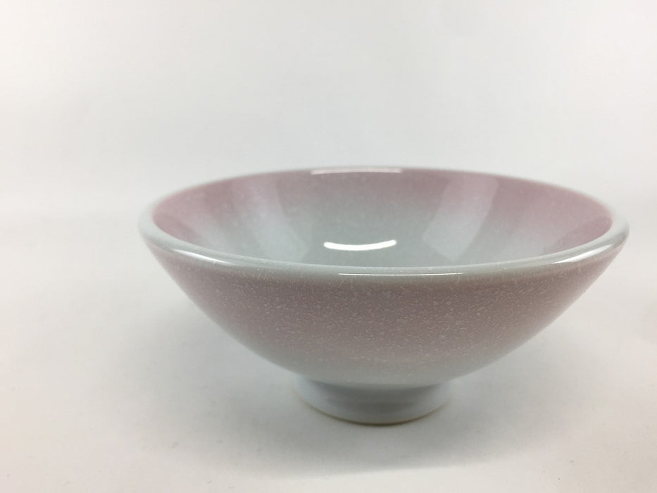 【SALE】12cm飯碗.ピンク吹白吹　波佐見焼【訳あり】