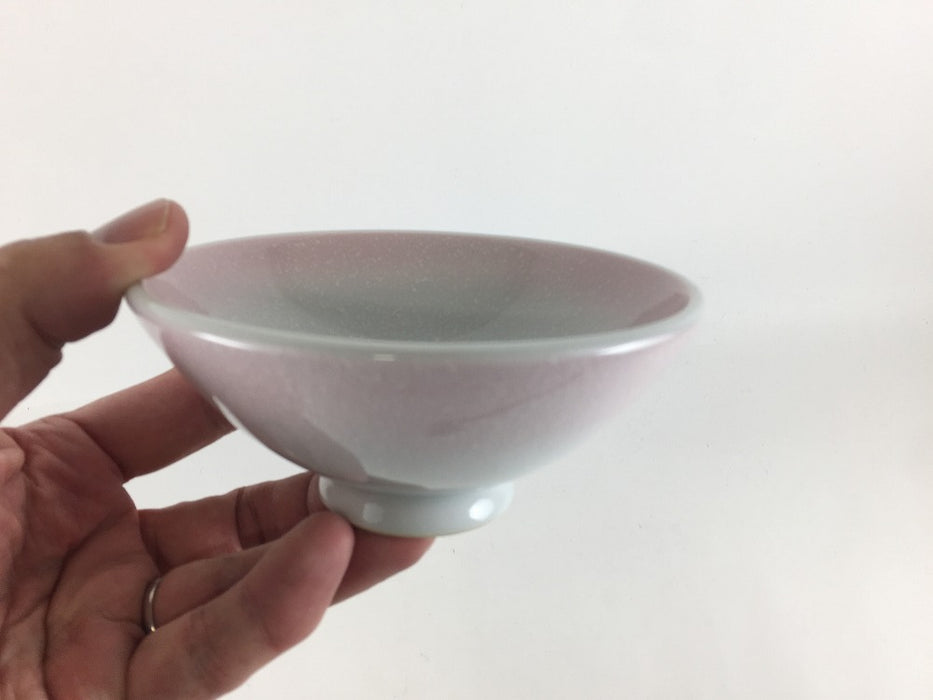 【SALE】12cm飯碗.ピンク吹白吹　波佐見焼【訳あり】