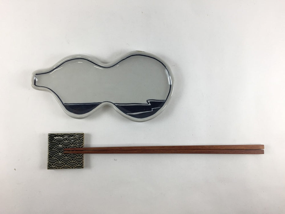 【SALE】流水.17cmひさご皿　辻修窯【訳あり】