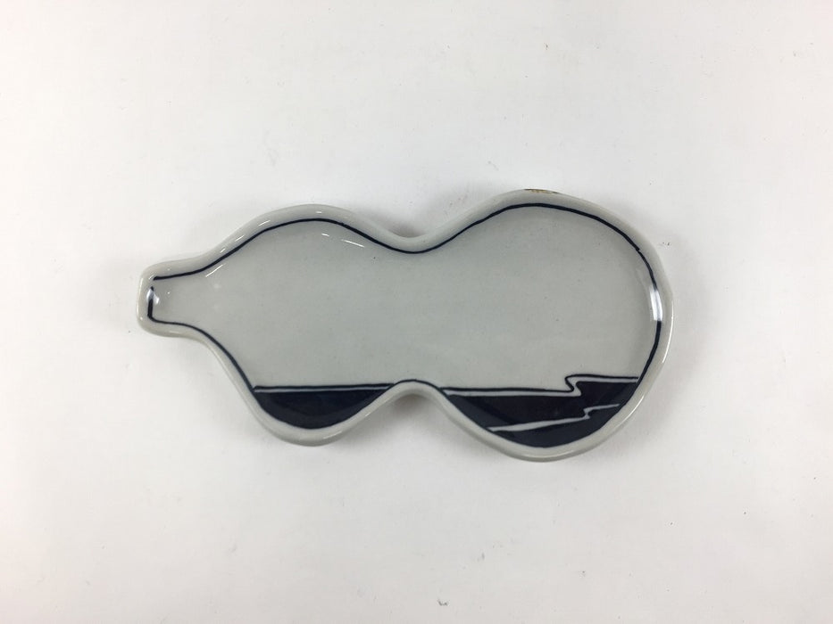 【SALE】流水.17cmひさご皿　辻修窯【訳あり】