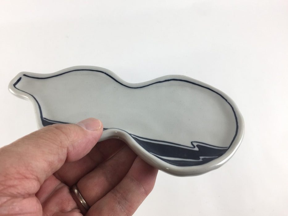 【SALE】流水.17cmひさご皿　辻修窯【訳あり】