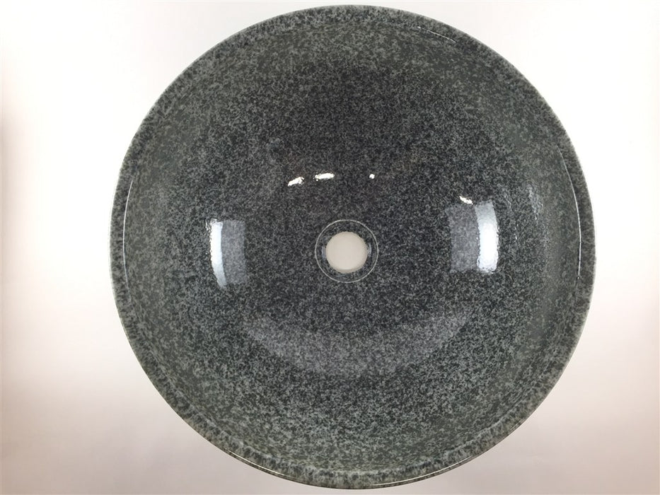 【SALE】39cm手洗い鉢.黒呉須吹【金具別】【訳あり】(j.R)