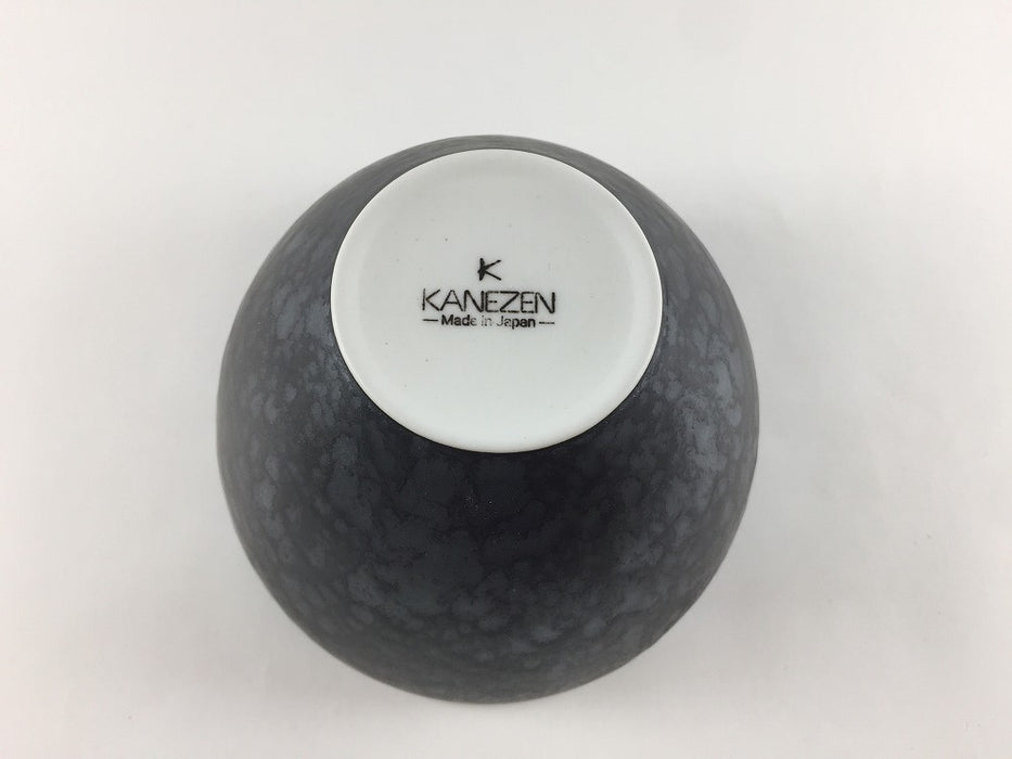 ソフトボウル120 M　黒サビ絞りマット　12cm　有田焼　(j.R)