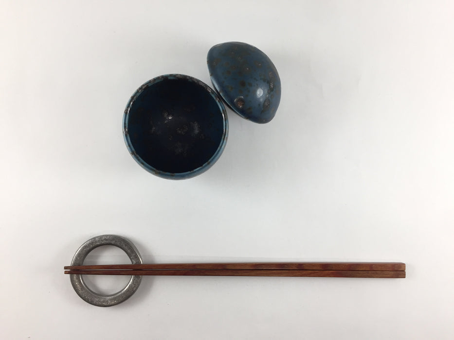 65サークルミニ蓋物　青銅　6cm　有田焼　(j.R)