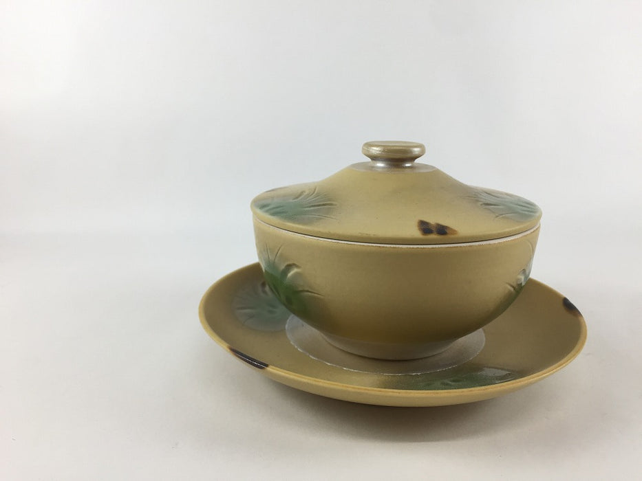 9cm富士蓋物セット.イラホ 花彫　有田焼(j.R)