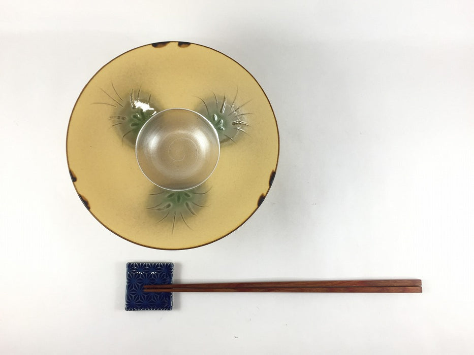 16cmLリムボウル.イラホ花彫　有田焼(j.R)